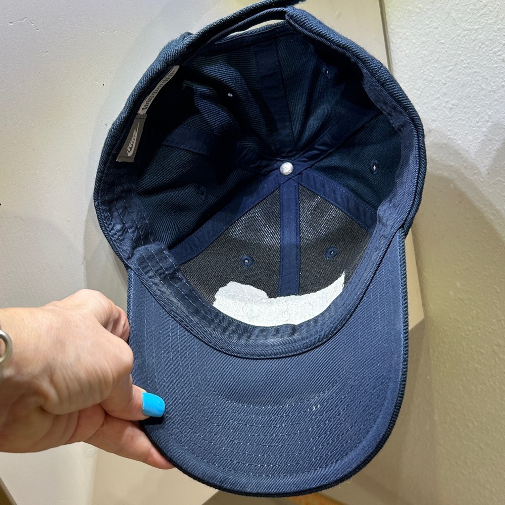 Nike Spell Out Strapback Hat Adjustable Obsidian … - image 8